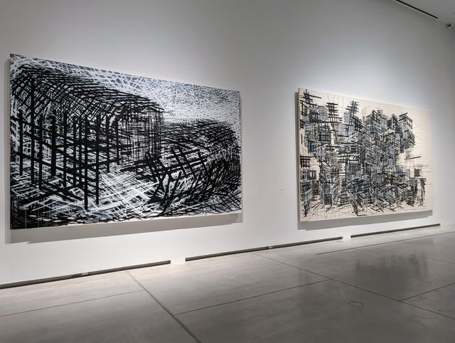 Left: Dos Amigos (Slave Boat), 1993; Right: Virtual Incarceration (1999); both by Denyse Thomasos